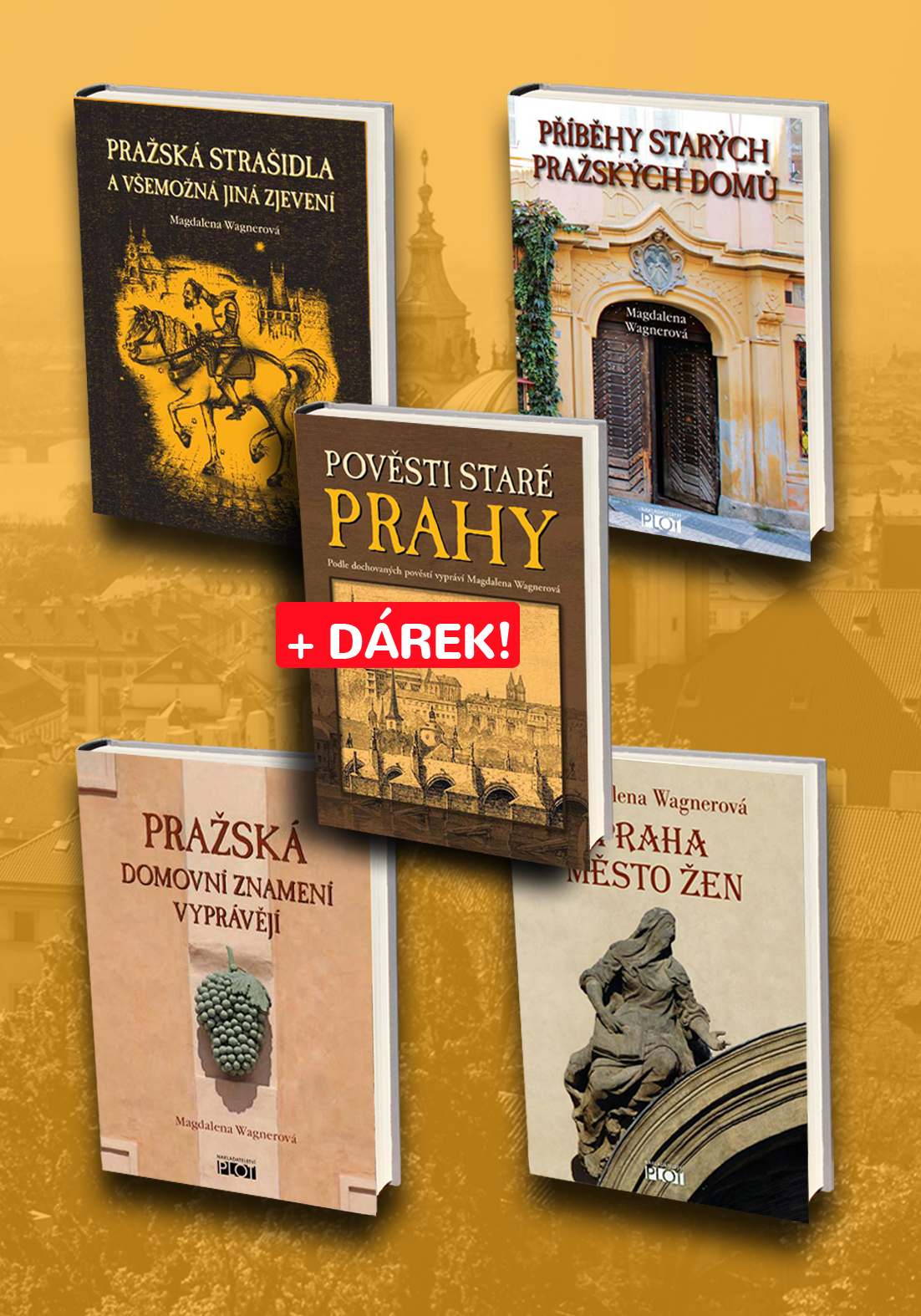 Komplet knih o Praze 